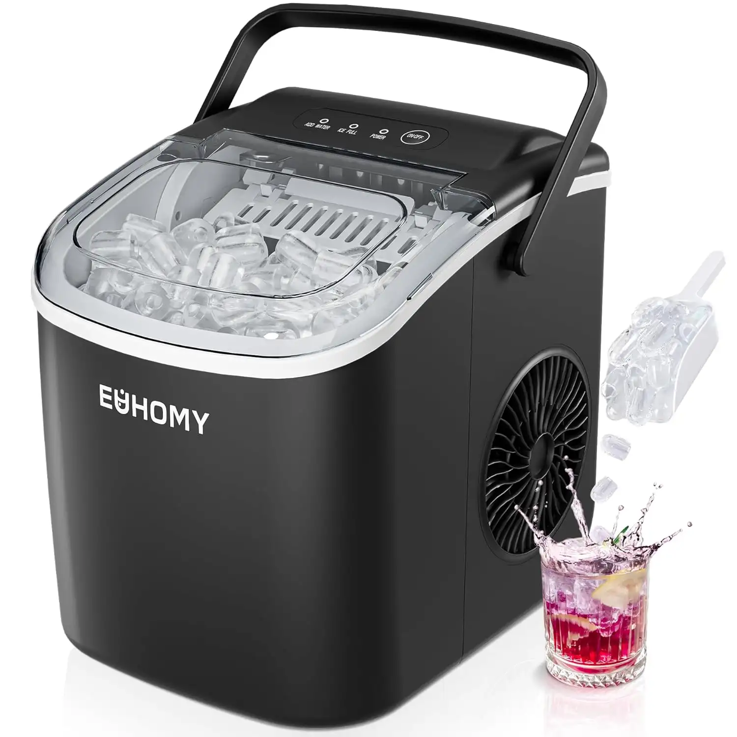 EUHOMY Countertop Ice Maker Machine